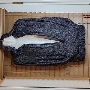 PINK Victoria's Secret Black Heather Full-Zip Hooded Jacket